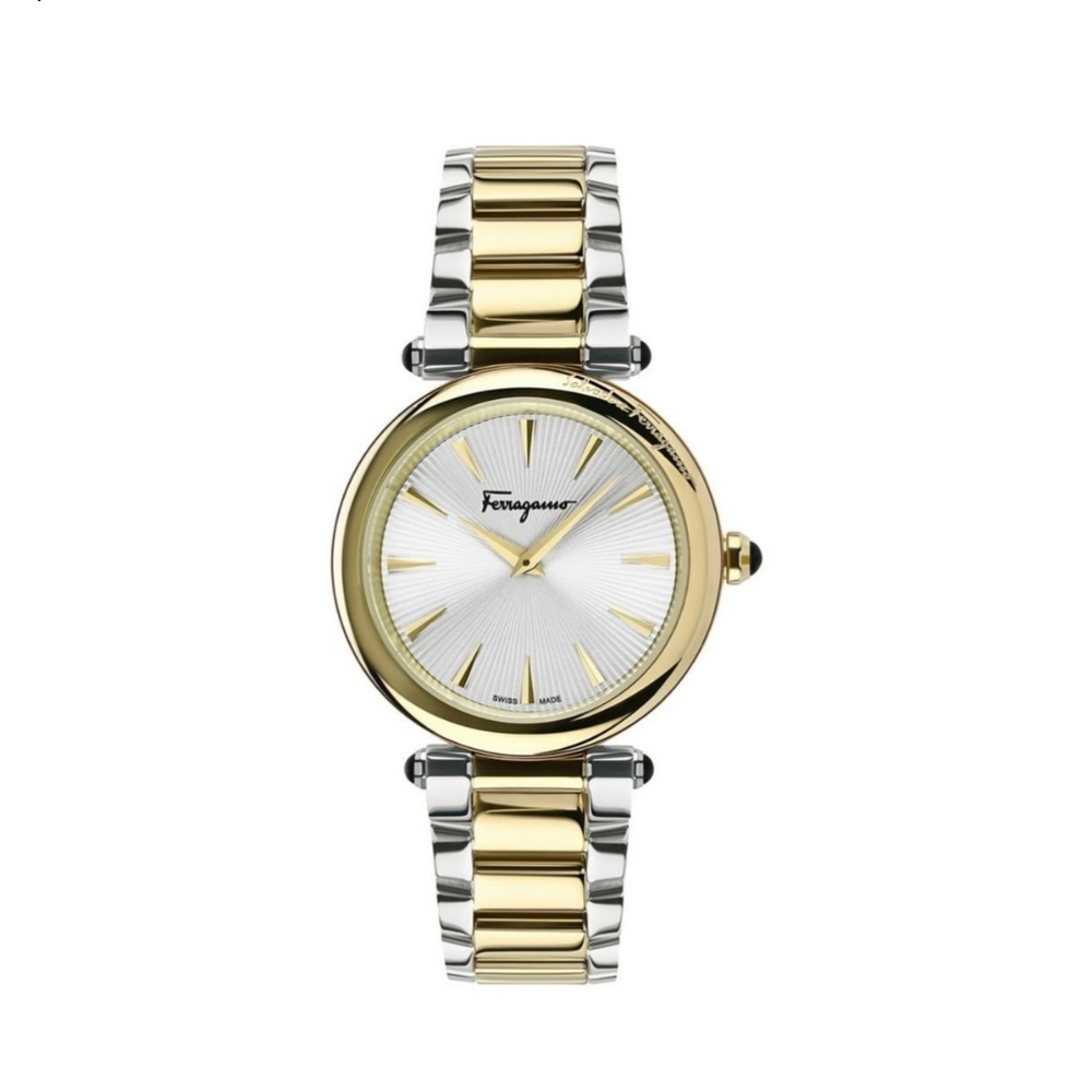 Salvatore Ferragamo Gold and Silver Women's Watch